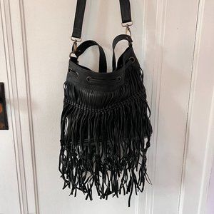 Bali ELF Handmade Black Leather Cross Body Bag